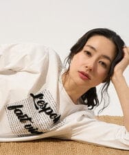 PZKGD08190 GEORGES RECH(ジョルジュ・レッシュ) スムースジャージーロゴ刺繍カットソー ブルー