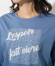 PZKGD08190 GEORGES RECH(ジョルジュ・レッシュ) スムースジャージーロゴ刺繍カットソー ブルー