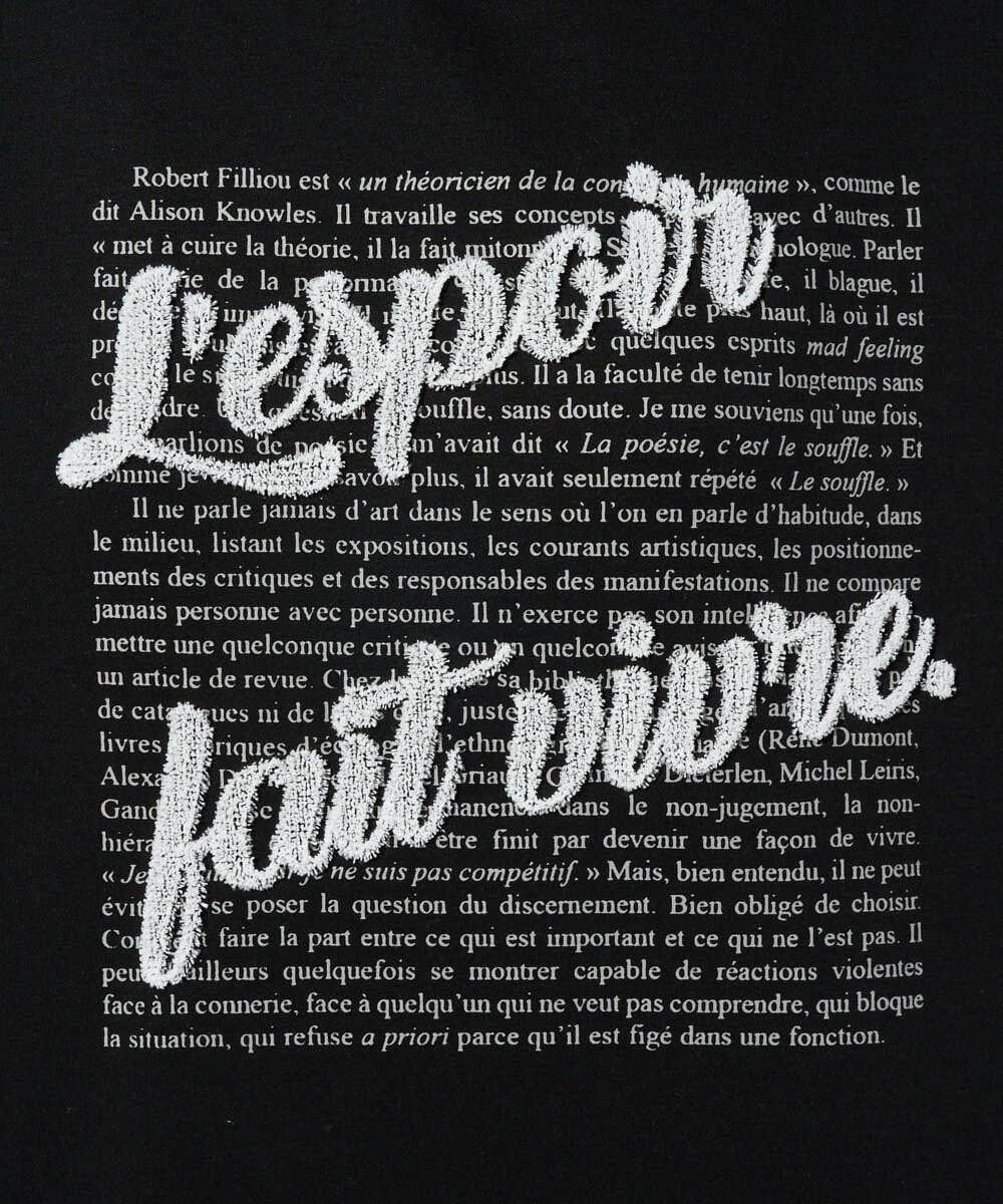 PZKGD08190 GEORGES RECH(ジョルジュ・レッシュ) スムースジャージーロゴ刺繍カットソー ブルー