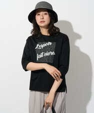 PZKGD08190 GEORGES RECH(ジョルジュ・レッシュ) スムースジャージーロゴ刺繍カットソー ブルー