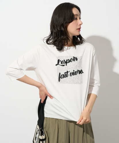 PZKGD08190 GEORGES RECH スムースジャージーロゴ刺繍カットソー