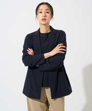 PZKGD11230 GEORGES RECH(ジョルジュ・レッシュ)  [セットアップ対応]ドライタッチジャージーセミフレアプルオーバー ネイビー