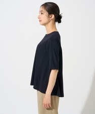 PZKGD11230 GEORGES RECH(ジョルジュ・レッシュ)  [セットアップ対応]ドライタッチジャージーセミフレアプルオーバー ネイビー