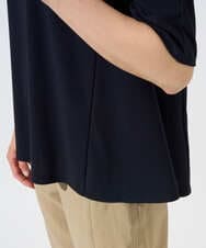 PZKGD11230 GEORGES RECH(ジョルジュ・レッシュ)  [セットアップ対応]ドライタッチジャージーセミフレアプルオーバー ネイビー