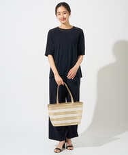 PZKGD11230 GEORGES RECH(ジョルジュ・レッシュ)  [セットアップ対応]ドライタッチジャージーセミフレアプルオーバー ネイビー