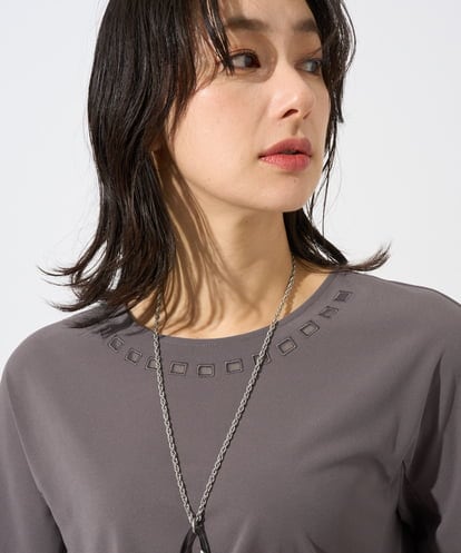 PZKGD11230 GEORGES RECH [セットアップ対応]ドライタッチジャージーセミフレアプルオーバー