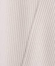 PZKGD17150 GEORGES RECH(ジョルジュ・レッシュ)  [日本製]バイヤスストレッチリブ5分袖カットソー ライトグレー