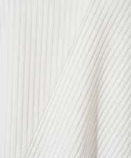 PZKGD17150 GEORGES RECH(ジョルジュ・レッシュ)  [日本製]バイヤスストレッチリブ5分袖カットソー ライトグレー