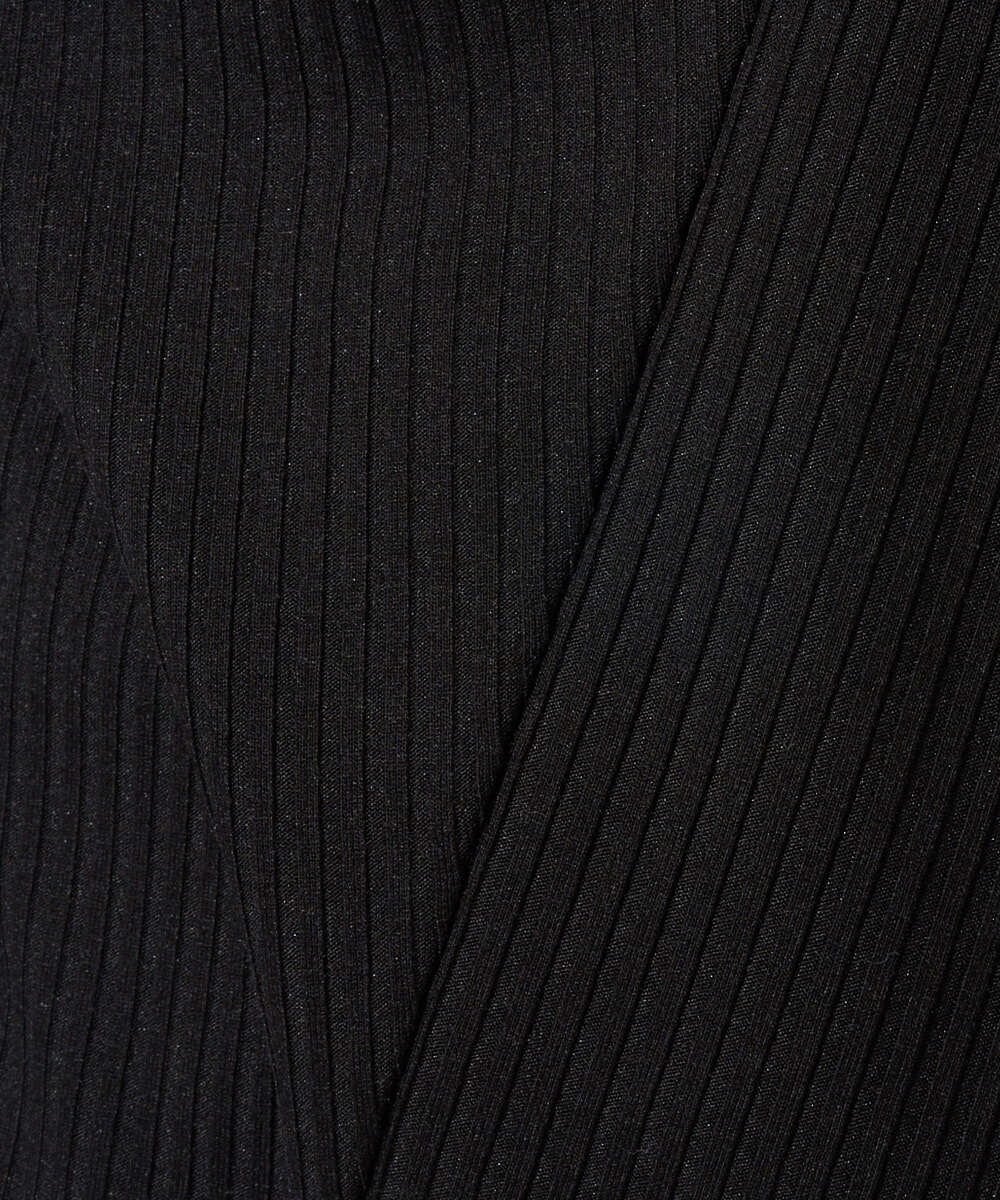 PZKGD17150 GEORGES RECH(ジョルジュ・レッシュ)  [日本製]バイヤスストレッチリブ5分袖カットソー ライトグレー