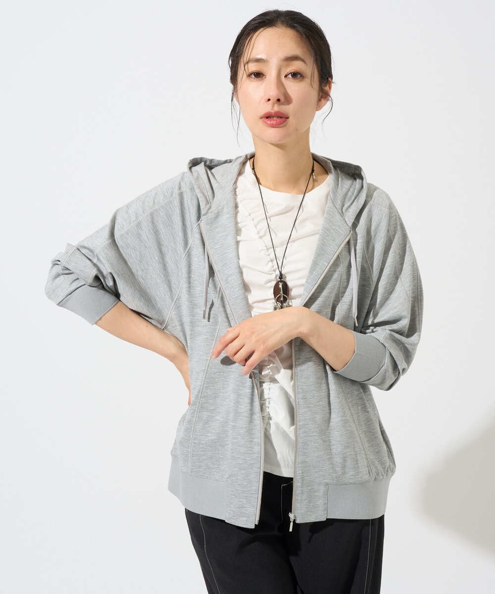 PZKGD18190 GEORGES RECH(ジョルジュ・レッシュ) シャーリングカットソー ホワイト