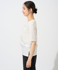 PZKGD18190 GEORGES RECH(ジョルジュ・レッシュ) シャーリングカットソー ホワイト