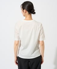 PZKGD18190 GEORGES RECH(ジョルジュ・レッシュ) シャーリングカットソー ホワイト