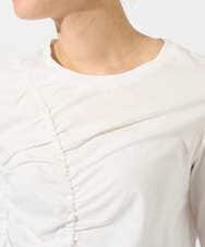 PZKGD18190 GEORGES RECH(ジョルジュ・レッシュ) シャーリングカットソー ホワイト