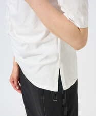 PZKGD18190 GEORGES RECH(ジョルジュ・レッシュ) シャーリングカットソー ホワイト