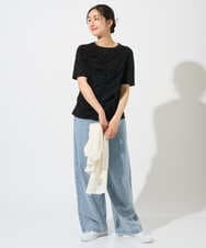 PZKGD18190 GEORGES RECH(ジョルジュ・レッシュ) シャーリングカットソー ホワイト