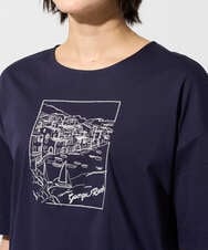 PZKGD24150 GEORGES RECH(ジョルジュ・レッシュ) [接触冷感]ドライコットン刺繍カットソー ホワイト
