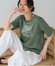 PZKGD24150 GEORGES RECH(ジョルジュ・レッシュ) [接触冷感]ドライコットン刺繍カットソー ホワイト