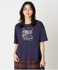 PZKGD24150 GEORGES RECH(ジョルジュ・レッシュ) [接触冷感]ドライコットン刺繍カットソー ホワイト