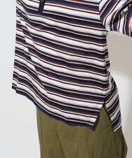 PZKGD25230 GEORGES RECH(ジョルジュ・レッシュ) マルチボーダーポロシャツ ベージュ