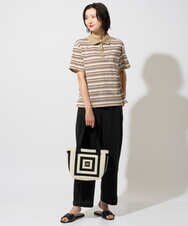 PZKGD25230 GEORGES RECH(ジョルジュ・レッシュ) マルチボーダーポロシャツ ベージュ