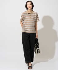 PZKGD25230 GEORGES RECH(ジョルジュ・レッシュ) マルチボーダーポロシャツ ベージュ