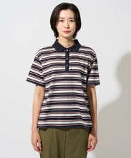 PZKGD25230 GEORGES RECH(ジョルジュ・レッシュ) マルチボーダーポロシャツ ベージュ
