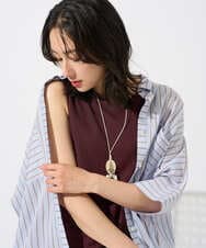 PZKGD27130 GEORGES RECH(ジョルジュ・レッシュ)  [日本製]2WAYリブタンクトップ ブラウン