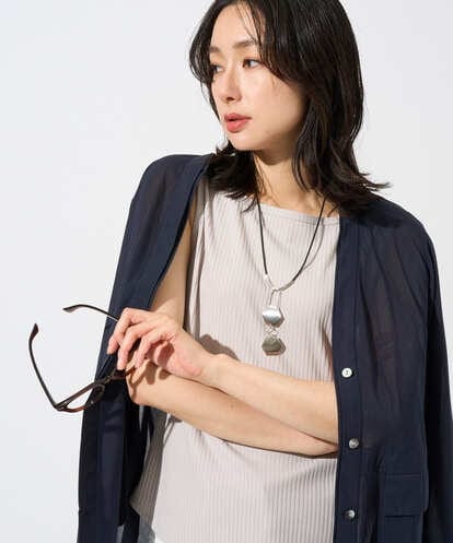 PZKGD27130 GEORGES RECH [日本製]2WAYリブタンクトップ