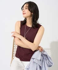 PZKGD27130 GEORGES RECH(ジョルジュ・レッシュ)  [日本製]2WAYリブタンクトップ ライトグレー