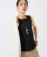 PZKGD27130 GEORGES RECH(ジョルジュ・レッシュ)  [日本製]2WAYリブタンクトップ ライトグレー