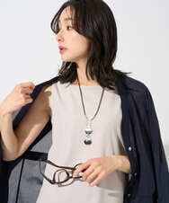 PZKGD27130 GEORGES RECH(ジョルジュ・レッシュ)  [日本製]2WAYリブタンクトップ ライトグレー