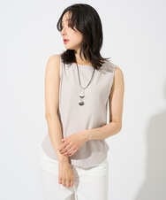PZKGD27130 GEORGES RECH(ジョルジュ・レッシュ)  [日本製]2WAYリブタンクトップ ライトグレー