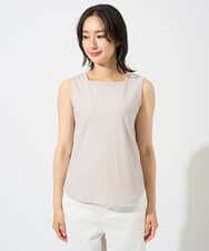 PZKGD27130 GEORGES RECH(ジョルジュ・レッシュ)  [日本製]2WAYリブタンクトップ ライトグレー