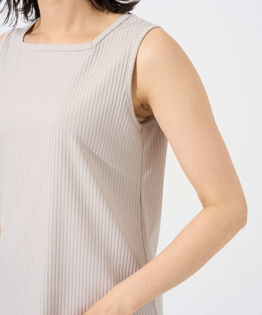 PZKGD27130 GEORGES RECH(ジョルジュ・レッシュ)  [日本製]2WAYリブタンクトップ ライトグレー