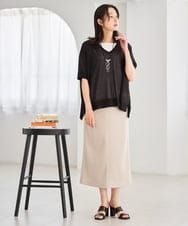 PZKGD27130 GEORGES RECH(ジョルジュ・レッシュ)  [日本製]2WAYリブタンクトップ ライトグレー