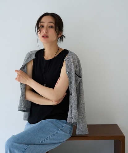 PZKGD27130 GEORGES RECH  [日本製]2WAYリブタンクトップ