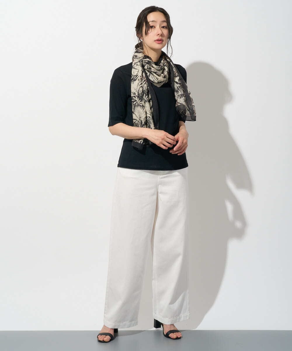 PZKGD49130 GEORGES RECH(ジョルジュ・レッシュ)  [日本製]ボトルネックセミシアーカットソー ブラウン
