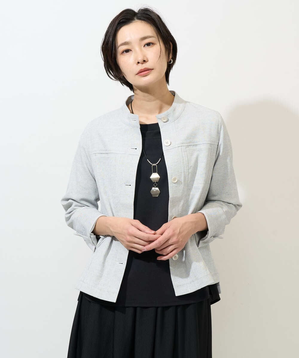 PZKGE41230 GEORGES RECH(ジョルジュ・レッシュ)  [セットアップ対応]ドルマンスリーブシアーポンチカットソー ホワイト