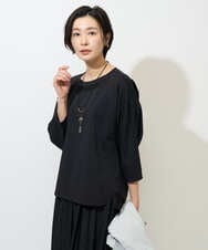 PZKGE41230 GEORGES RECH(ジョルジュ・レッシュ)  [セットアップ対応]ドルマンスリーブシアーポンチカットソー ホワイト