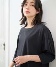 PZKGE41230 GEORGES RECH(ジョルジュ・レッシュ)  [セットアップ対応]ドルマンスリーブシアーポンチカットソー ブラック