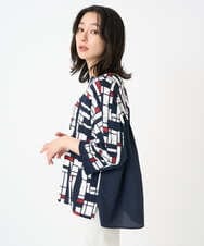 PZKGE42360 GEORGES RECH(ジョルジュ・レッシュ) トリコロールドルマンスリーブカットソー レッド系