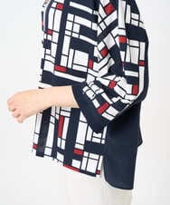 PZKGE42360 GEORGES RECH(ジョルジュ・レッシュ) トリコロールドルマンスリーブカットソー レッド系