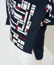 PZKGE42360 GEORGES RECH(ジョルジュ・レッシュ) トリコロールドルマンスリーブカットソー レッド系