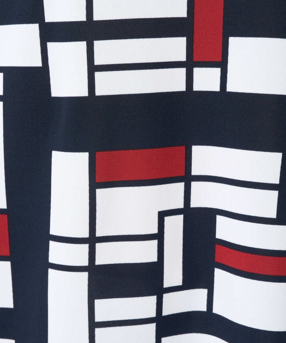 PZKGE42360 GEORGES RECH(ジョルジュ・レッシュ) トリコロールドルマンスリーブカットソー レッド系