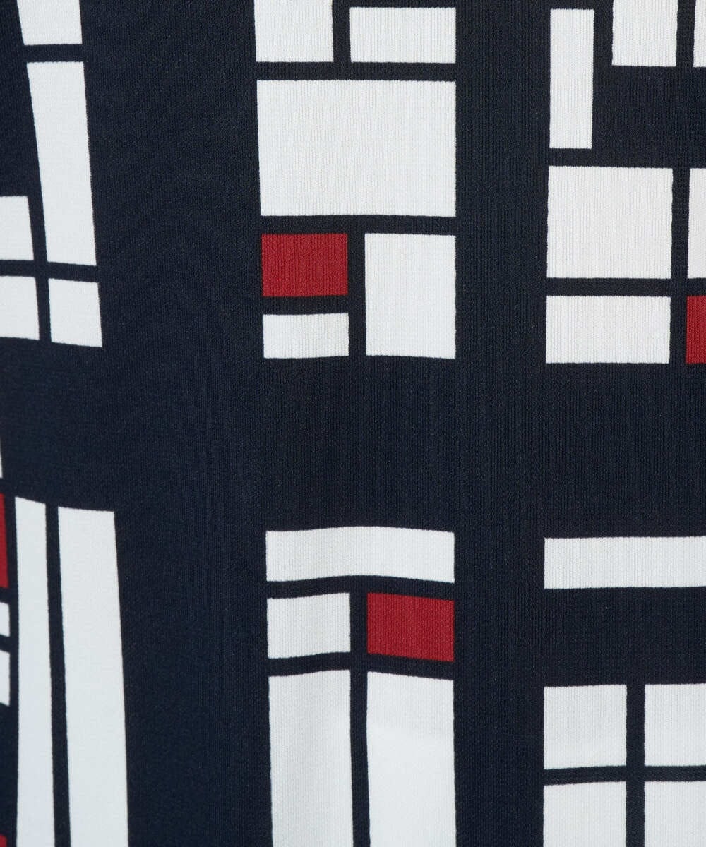 PZKGE42360 GEORGES RECH(ジョルジュ・レッシュ) トリコロールドルマンスリーブカットソー レッド系