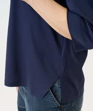 PZKGE45170 GEORGES RECH(ジョルジュ・レッシュ) [接触冷感]ラメコード刺繍ロゴカットソー ネイビー