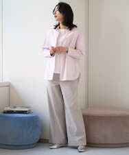 PZKGE45170 GEORGES RECH(ジョルジュ・レッシュ) [接触冷感]ラメコード刺繍ロゴカットソー ネイビー