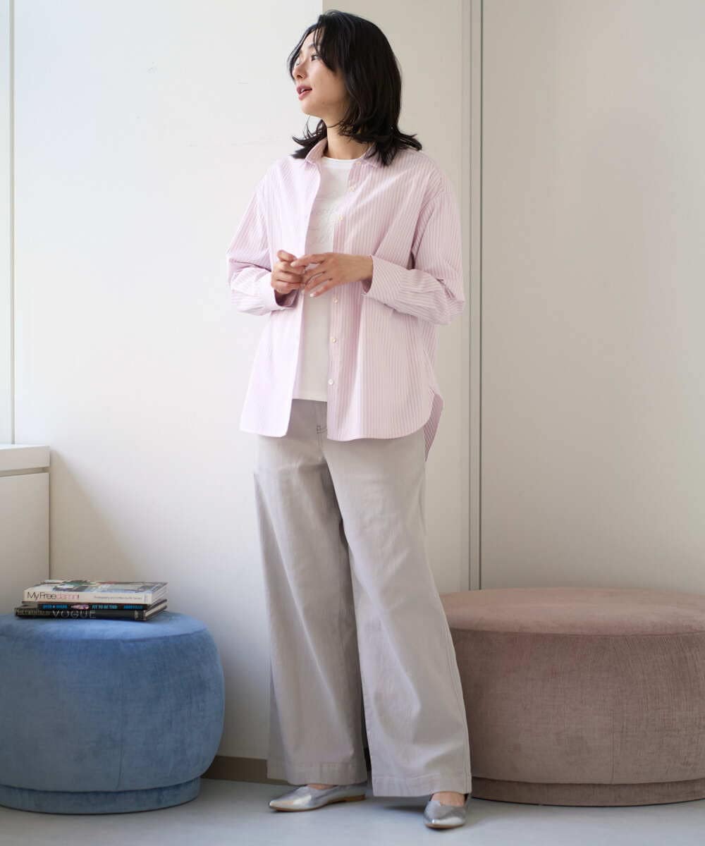 PZKGE45170 GEORGES RECH(ジョルジュ・レッシュ) [接触冷感]ラメコード刺繍ロゴカットソー ネイビー