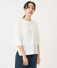 PZKGE45170 GEORGES RECH(ジョルジュ・レッシュ) [接触冷感]ラメコード刺繍ロゴカットソー ネイビー