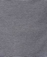 PZKGE49140 GEORGES RECH(ジョルジュ・レッシュ)  [日本製]ボトルネックセミシアーボーダーカットソー ダークグレー